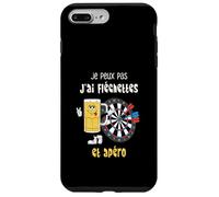 Je Peux Pas J'Ai Fléchettes et Apéro Cadeau Drôle Bière Dart Coque pour iPhone 7 Plus/8 Plus