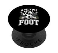 Je Peux Pas J'Ai Foot Fan De Football Stade PopSockets PopGrip Adhésif