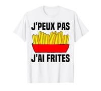 Je Peux Pas J'ai Frites Déguisement Cornet De Frite Humour T-Shirt