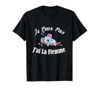 Je Peux Pas J'ai La Flemme Cadeau Drôle Koala humour dormir T-Shirt
