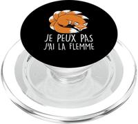 Je Peux Pas J'Ai La Flemme Kitsune Sarcasme Détente PopSockets PopGrip pour MagSafe