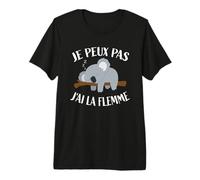 Je Peux Pas J'Ai La Flemme - Koala T-Shirt Haut de Gamme