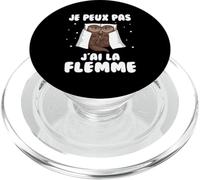 Je Peux Pas J'Ai La Flemme Loutre Sarcasme Détente PopSockets PopGrip pour MagSafe