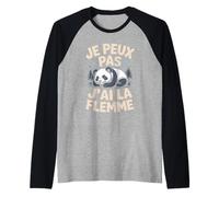 Je Peux Pas Jai La Flemme Panda Flemmard Manche Raglan