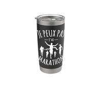 Je Peux Pas J'ai marathon Course à Pied Marathonien coureur Gobelet isotherme en acier inoxydable double paroi