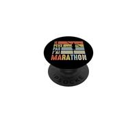 Je Peux Pas J'Ai Marathon Course à Pied Marathonien Coureur PopSockets PopGrip Adhésif