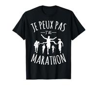 Je Peux Pas J'ai marathon Course à Pied Marathonien coureur T-Shirt