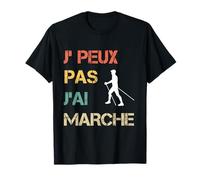 Je peux pas j'ai marche nordique vintage drôle T-Shirt
