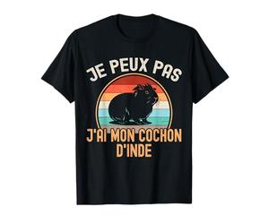Je Peux Pas J'ai Mon Cochon d'Inde Humour Cochon Inde Mignon T-Shirt