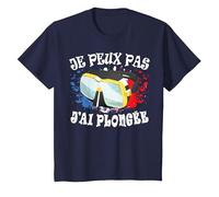 Je Peux Pas J'Ai Plongée Plongeur sous-Marine Plonger Drôle T-Shirt, Enfant, Bleu Marine, 2 Ans