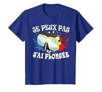 Je Peux Pas J'Ai Plongée Plongeur sous-Marine Plonger Drôle T-Shirt, Enfant, Bleu Royal, 10 Ans