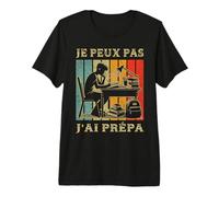 Je Peux Pas J'Ai Prépa Étudiant Vintage T-Shirt Haut de Gamme