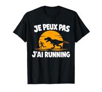 Je Peux Pas J'Ai Running Dinosaure Humour Course À Pied T-Shirt