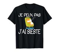 Je Peux Pas J'ai Sieste Oisiveté Cadeau Drôle Hamster T-Shirt