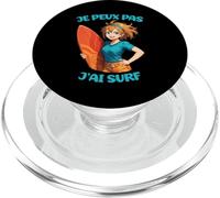 Je Peux Pas J'Ai Surf Cadeau Humour Surfer Femme Anime PopSockets PopGrip pour MagSafe