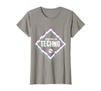 Je Peux Pas J'Ai Techno idée drôle Humour soirée fête DJ Set T-Shirt, Femme, Ardoise, XS