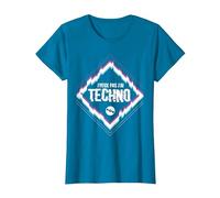 Je Peux Pas J'Ai Techno idée drôle Humour soirée fête DJ Set T-Shirt, Femme, Saphir, S