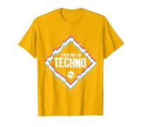 Je Peux Pas J'Ai Techno idée drôle Humour soirée fête DJ Set T-Shirt, Homme, Doré Vif, 3XL