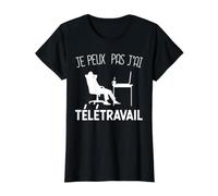 Je Peux Pas J'Ai Télétravail Humour Cadeau Bureau À Domicile T-Shirt Graphique avec Valeur