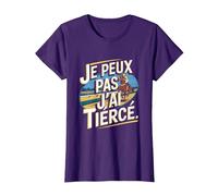 Je Peux Pas J'Ai Tiercé T-Shirt, Femme, Violet, L