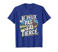Je Peux Pas J'Ai Tiercé T-Shirt, Homme, Bleu Royal, 3XL