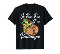 Je Peux Pas J'Ai Vendanges Agriculteur Cadeau Vigneron T-Shirt Graphique avec Valeur