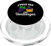 Je Peux Pas J'Ai Vendanges Agriculteur Vigneron Vendangeur PopSockets PopGrip pour MagSafe