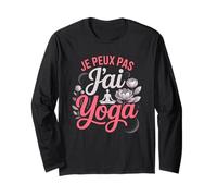 Je Peux Pas Jai Yoga Humour Meditation Zen Manche Longue