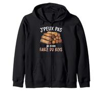 Je Peux Pas Je Dois Faire du Bois Bûcheron Cadeau Sweat à Capuche