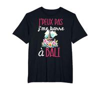 Je Peux Pas Je me Barre à Bali Souvenir Voyage indonésie T-Shirt, Homme Grandes Tailles, Noir, 3X Tall