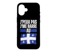 Je Peux Pas Je Me Barre Au Quebec Canada Drapeau Quebecois Coque pour iPhone 16