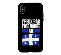 Je Peux Pas Je Me Barre Au Quebec Canada Drapeau Quebecois Coque pour iPhone X/XS