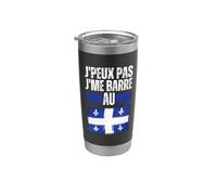 Je Peux Pas Je Me Barre Au Quebec Canada Drapeau Quebecois Gobelet isotherme en acier inoxydable double paroi