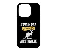 Je Peux Pas, Je pars en Australie Voyage Touriste Backpacker Coque pour iPhone 14 Pro