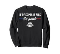 Je Peux Pas Je suis de Garde Pompier Pompiers Drôle Humour Sweatshirt