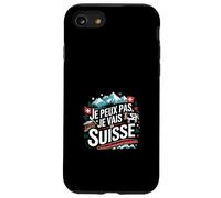 Je Peux Pas J'me Barre en Suisse Cadeau Humour Voyage Coque pour iPhone SE (2020) / 7/8