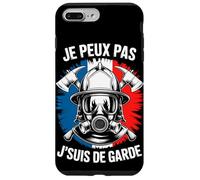 Je Peux Pas J'Suis De Garde Casque Pompier Coque pour iPhone 7 Plus/8 Plus