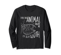 Je Peux Sentir l'animal en Moi C'est Un Paresseux Manche Longue