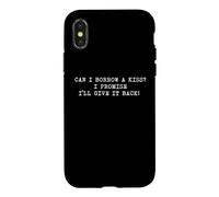 Je Peux t'emprunter Un Baiser, Je Te promets de Le Rendre Coque pour iPhone X/XS