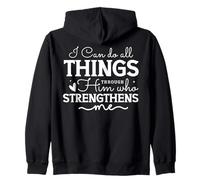 Je Peux Tout accomplir grâce à Celui Qui me renforce Sweat à Capuche