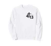Je Peux Tout Faire à Travers Christ Cross, Recto et Verso Sweatshirt