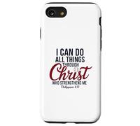 Je Peux Tout Faire avec Christ Philippiens Baseball Coque pour iPhone SE (2020) / 7/8