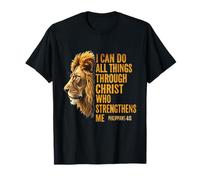 Je Peux Tout Faire grâce à Christ Lion (Philippiens 4:13) T-Shirt