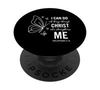 Je Peux Tout Faire grâce à l'adoration du Christ (Philippiens 4:13) PopSockets PopGrip Adhésif
