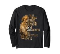 Je Peux Tout Faire grâce au Christ Lion de Juda Christian Manche Longue