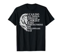 Je Peux Tout Faire grâce au Christ Lion de Juda Christian T-Shirt
