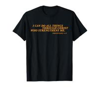 Je Peux Tout Faire grâce au Texte de Typographie chrétienne du Christ T-Shirt