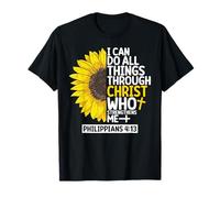 Je Peux Tout Faire par Le Christ (Philippiens 4, Verset 13) T-Shirt