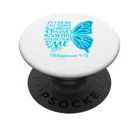 Je Peux Tout Faire par l'intermédiaire du Christ Qui me fortifie PopSockets PopGrip Adhésif