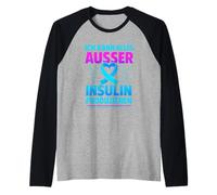 Je Peux Tout Faire sauf Produire de l’Insuline T-Shirt Drôle Manche Raglan